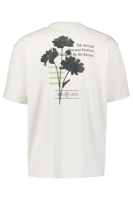 NO-EXCESS witte heren t-shirt | Achteraanzicht