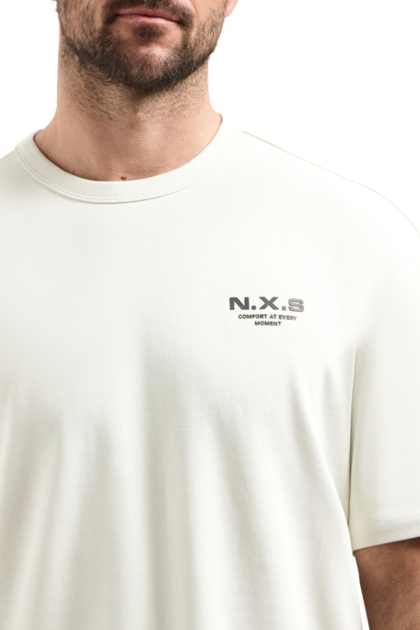 NO-EXCESS witte heren t-shirt | Kleurstaal