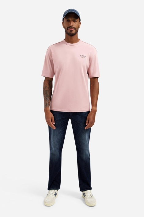 NO-EXCESS roze heren t-shirt | Model