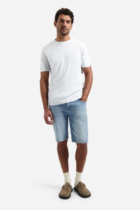 NO-EXCESS blauwe heren t-shirt | Model