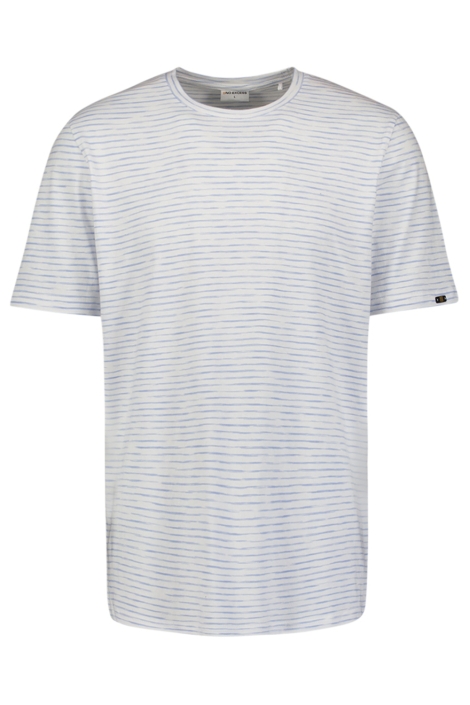 NO-EXCESS blauwe heren t-shirt | Vooraanzicht