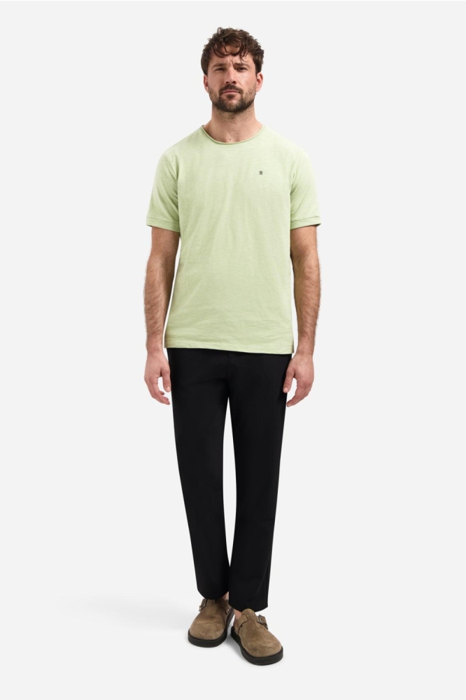 NO-EXCESS groene heren t-shirt | Model