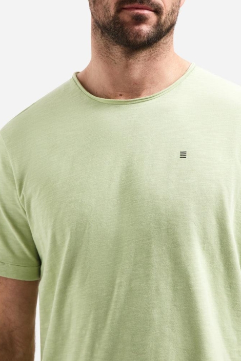 NO-EXCESS groene heren t-shirt | Close up