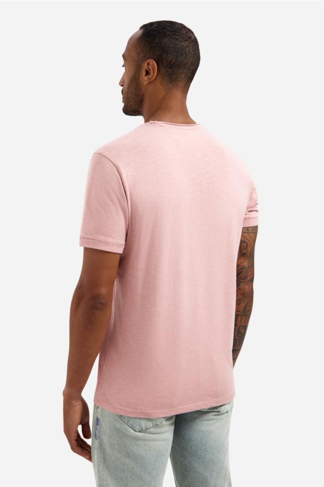 NO-EXCESS roze heren t-shirt | Model achteraanzicht