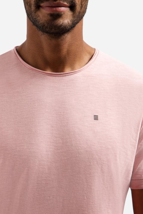 NO-EXCESS roze heren t-shirt | Close up