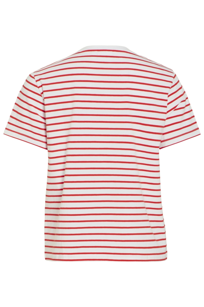 Vila witte dames t-shirt | Achteraanzicht