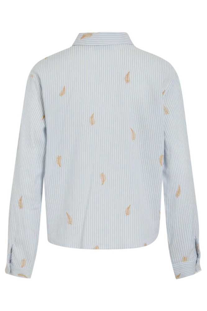 Vila blauwe dames blouse | Achteraanzicht