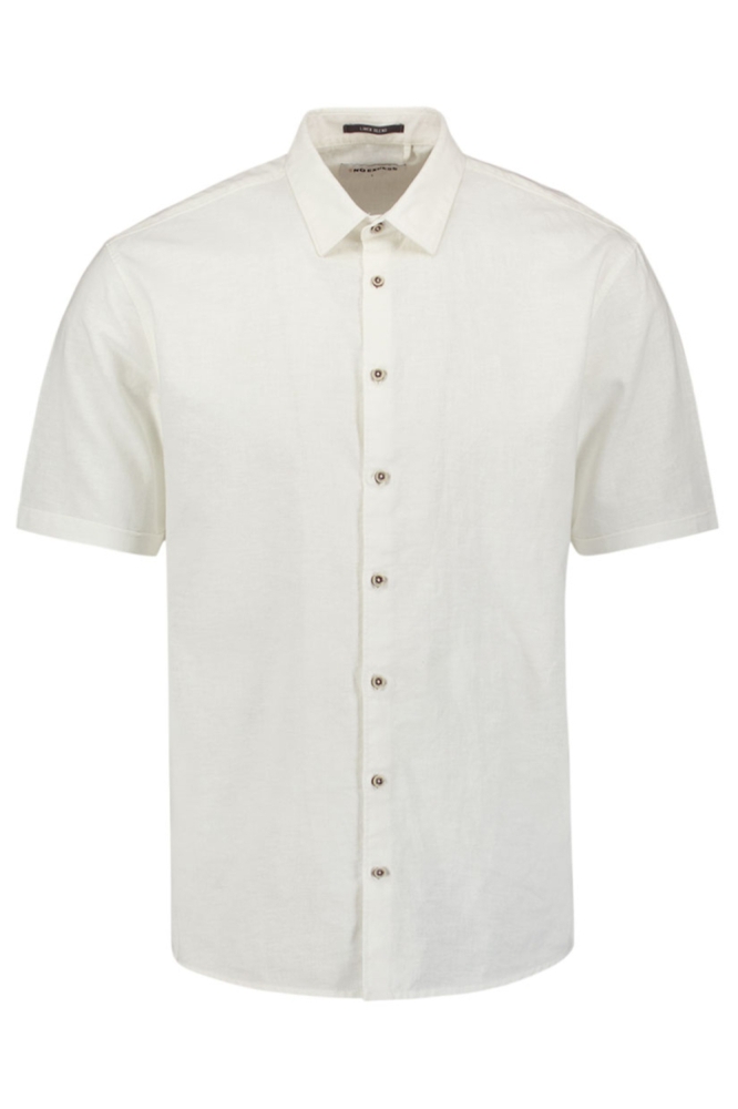 NO-EXCESS witte heren overhemd | Vooraanzicht