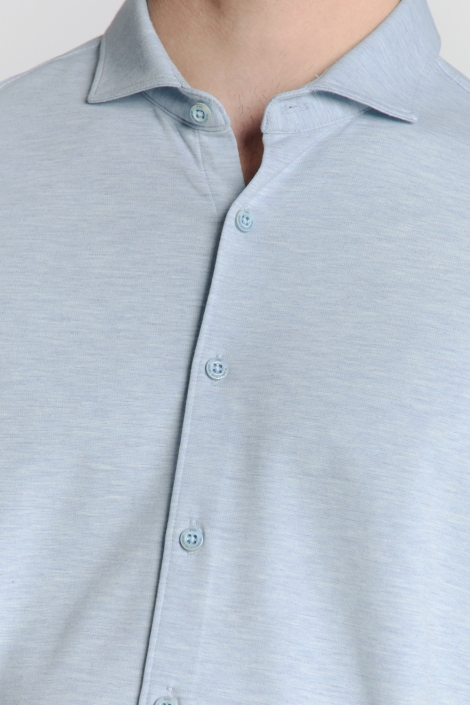 NO-EXCESS blauwe heren overhemd | Kleurstaal