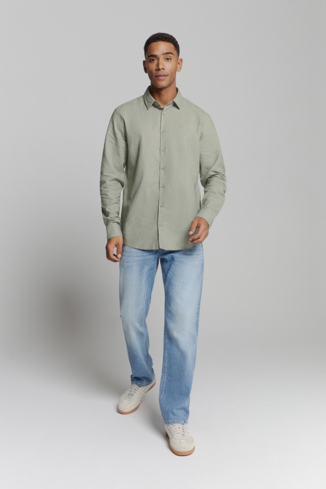 NO-EXCESS groene heren overhemd | Model