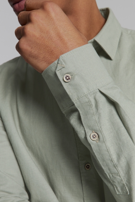 NO-EXCESS groene heren overhemd | Kleurstaal