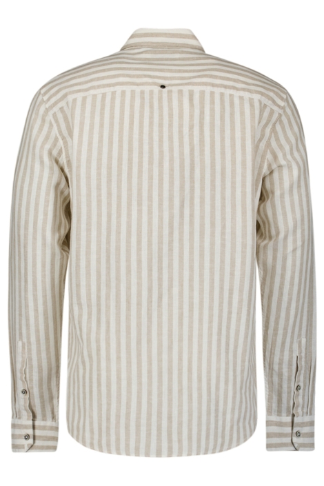 NO-EXCESS beige heren overhemd | Achteraanzicht