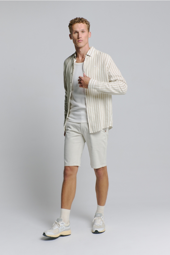 NO-EXCESS beige heren overhemd | Model