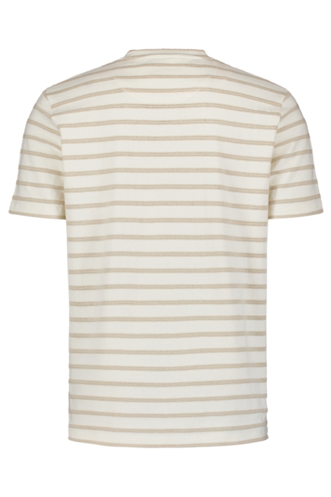 NO-EXCESS beige heren t-shirt | Achteraanzicht