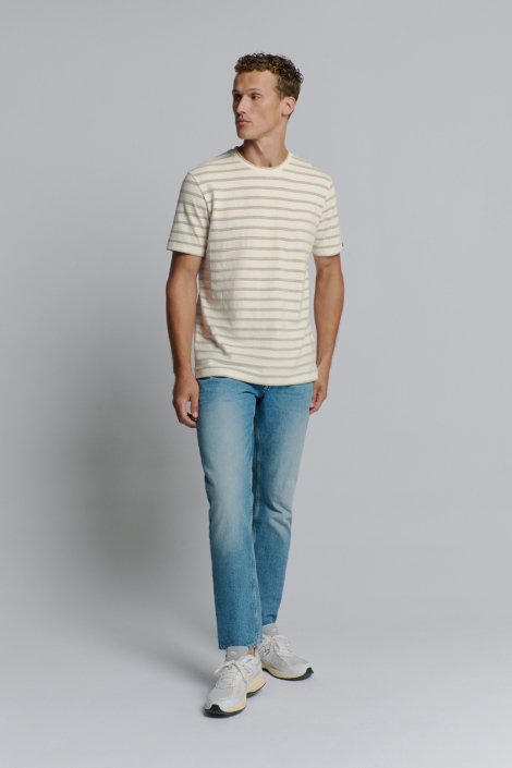 NO-EXCESS beige heren t-shirt | Model