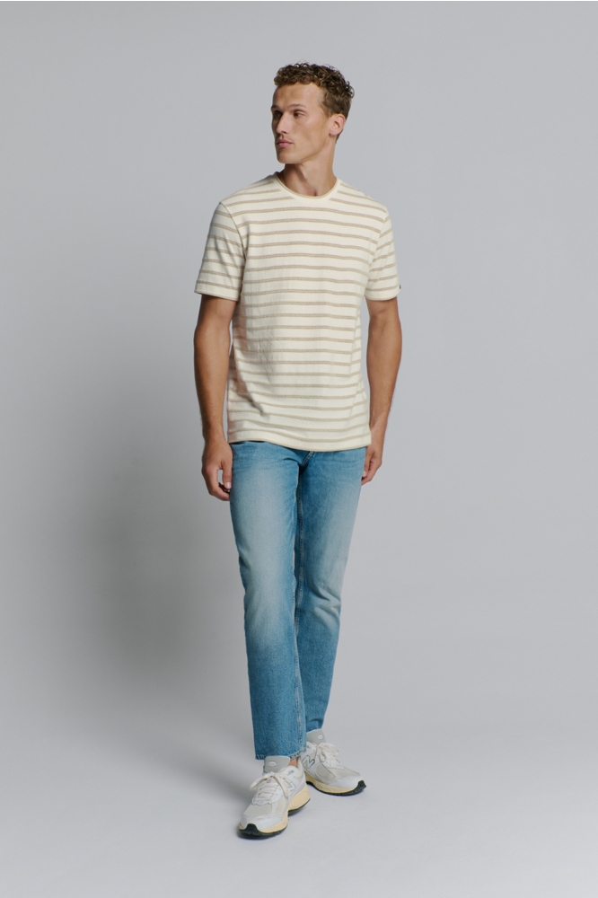 NO-EXCESS beige heren t-shirt | Model