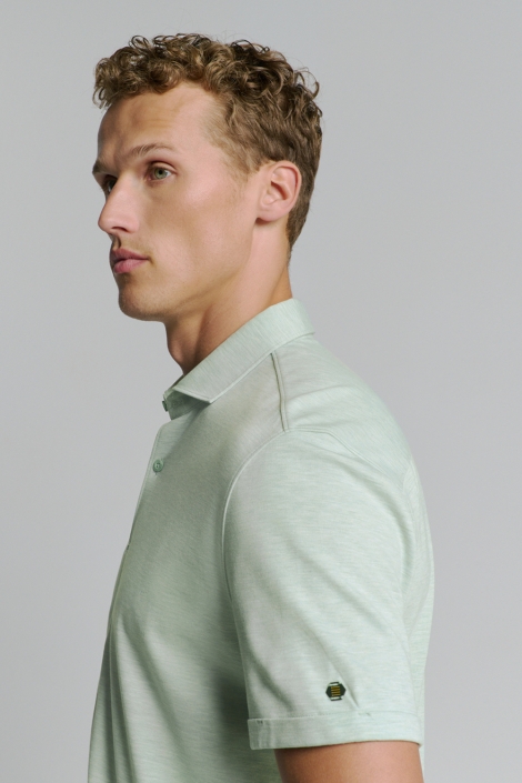 NO-EXCESS groene heren overhemd | Close up