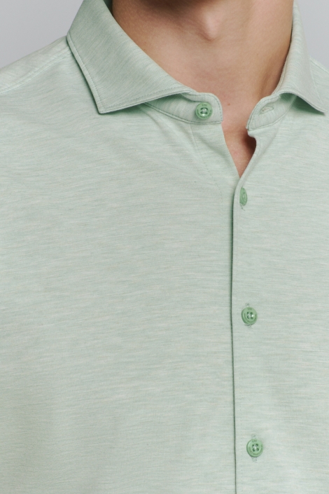 NO-EXCESS groene heren overhemd | Kleurstaal
