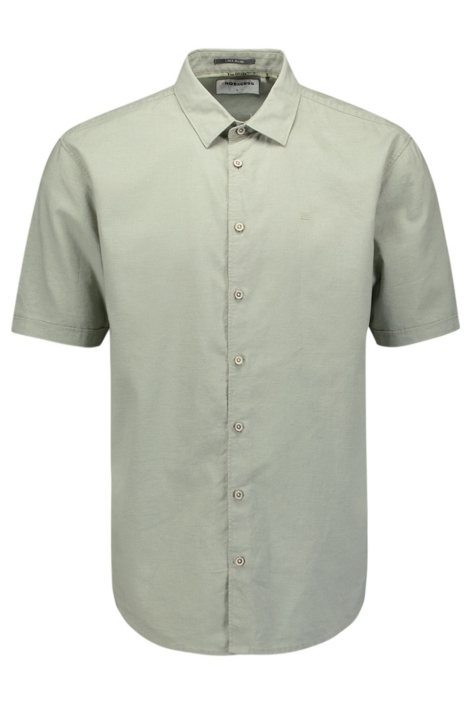 NO-EXCESS groene heren overhemd | Vooraanzicht