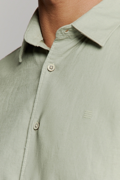 NO-EXCESS groene heren overhemd | Kleurstaal