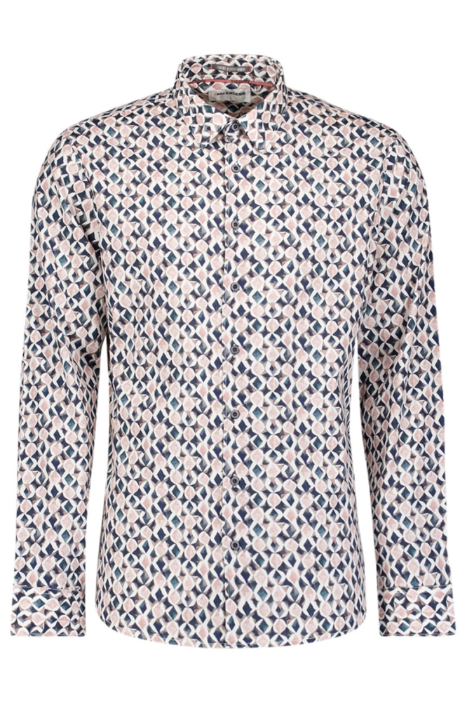 NO-EXCESS roze heren overhemd | Vooraanzicht