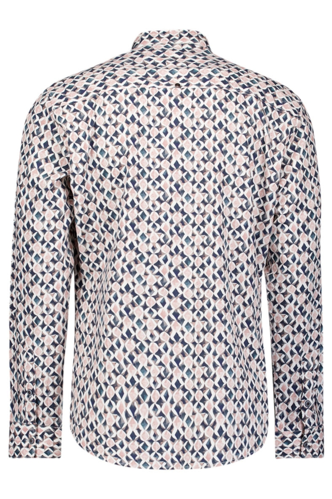 NO-EXCESS roze heren overhemd | Achteraanzicht