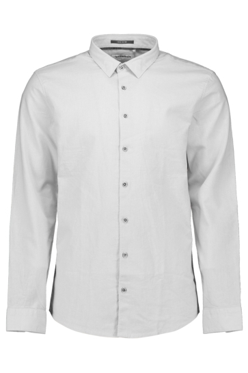 NO-EXCESS shirt with linen Wit
