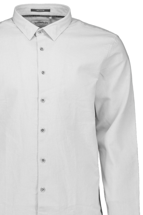 NO-EXCESS witte heren overhemd | Close up