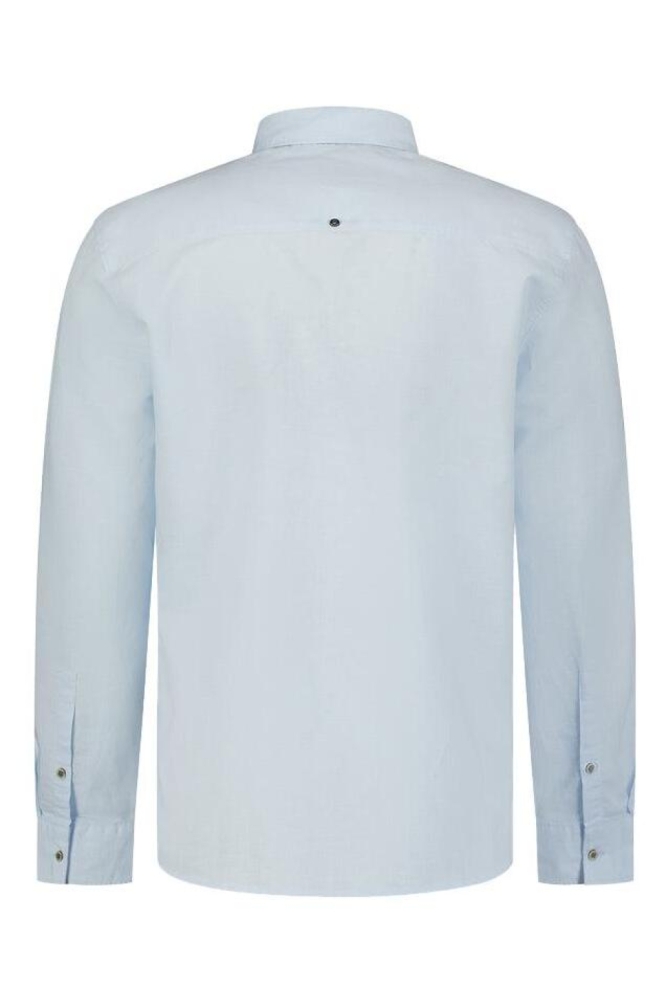 NO-EXCESS blauwe heren overhemd | Achteraanzicht