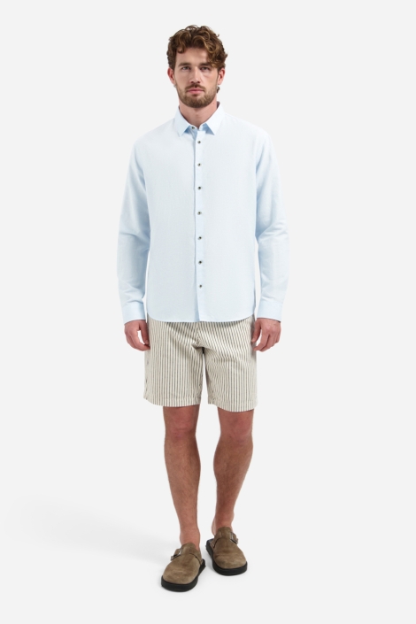 NO-EXCESS blauwe heren overhemd | Model