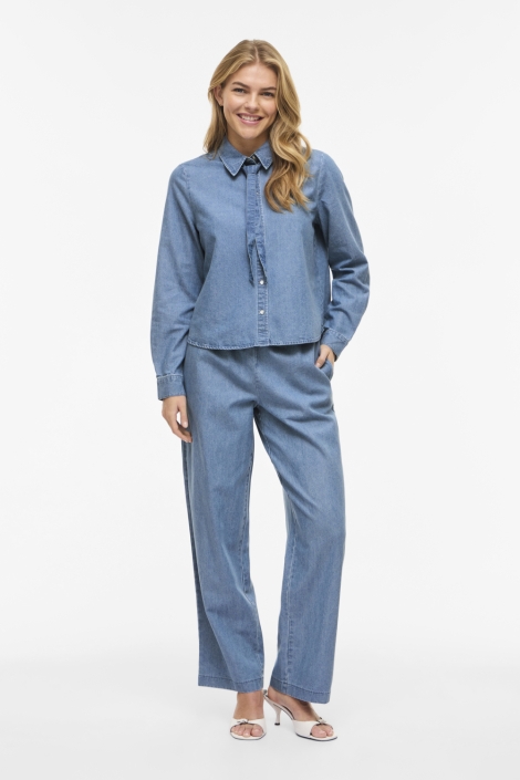 Vila blauwe dames blouse | Model