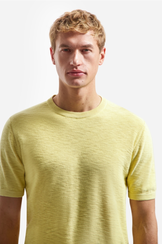 NO-EXCESS gele heren t-shirt | Close up