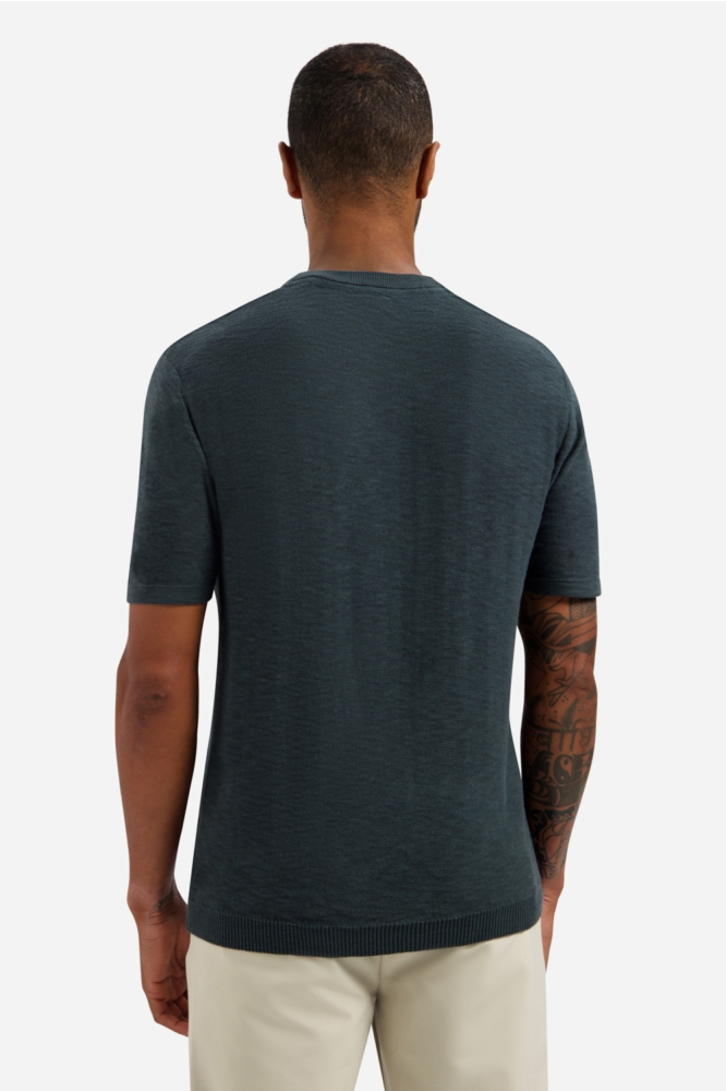 NO-EXCESS grijze heren t-shirt | Model achteraanzicht