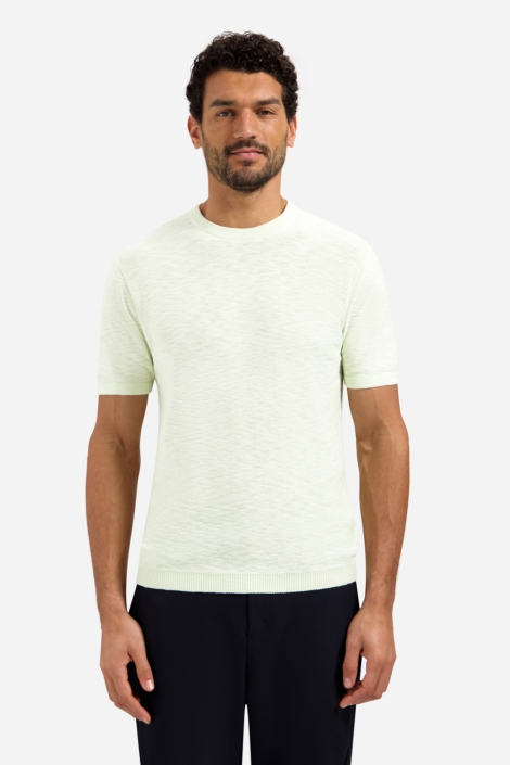 NO-EXCESS groene heren t-shirt | Model vooraanzicht