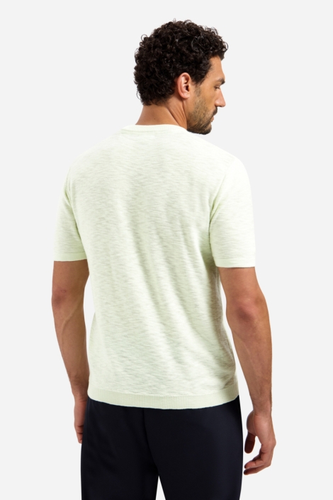 NO-EXCESS groene heren t-shirt | Achteraanzicht