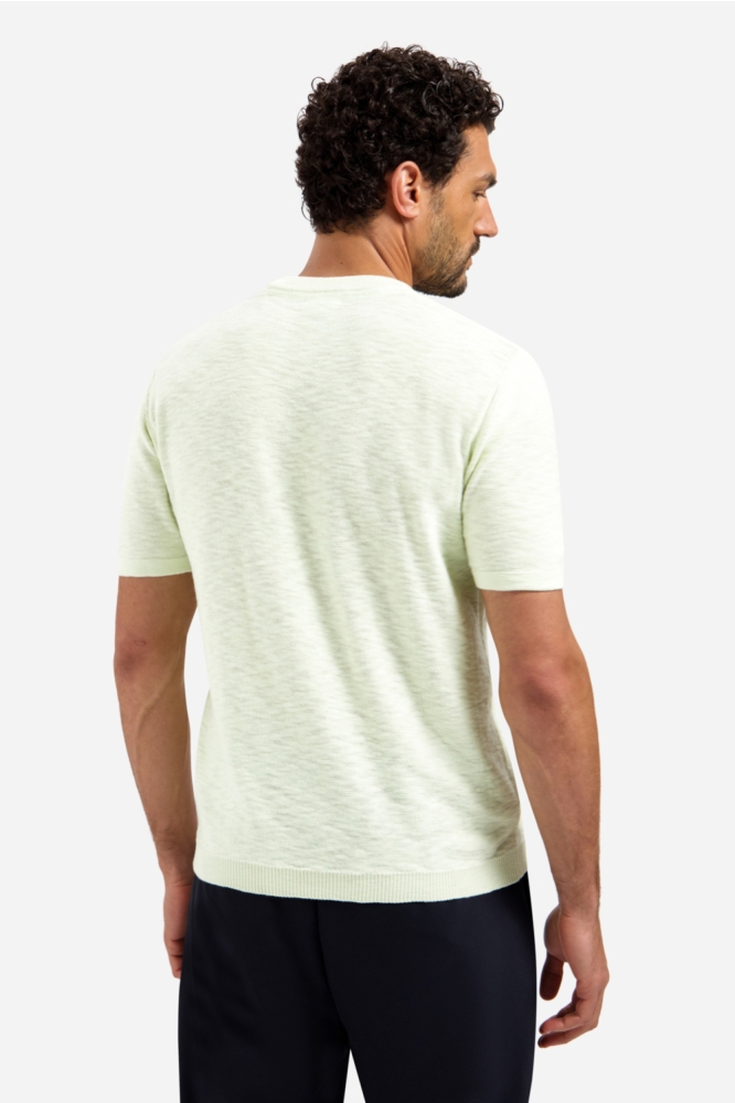 NO-EXCESS groene heren t-shirt | Achteraanzicht