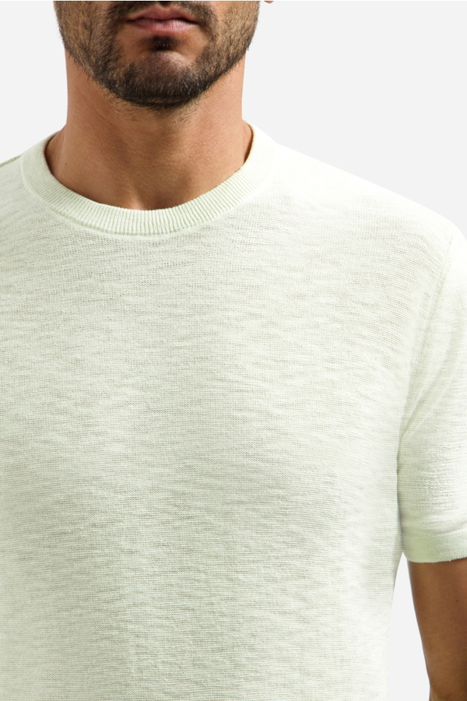 NO-EXCESS groene heren t-shirt | Close up
