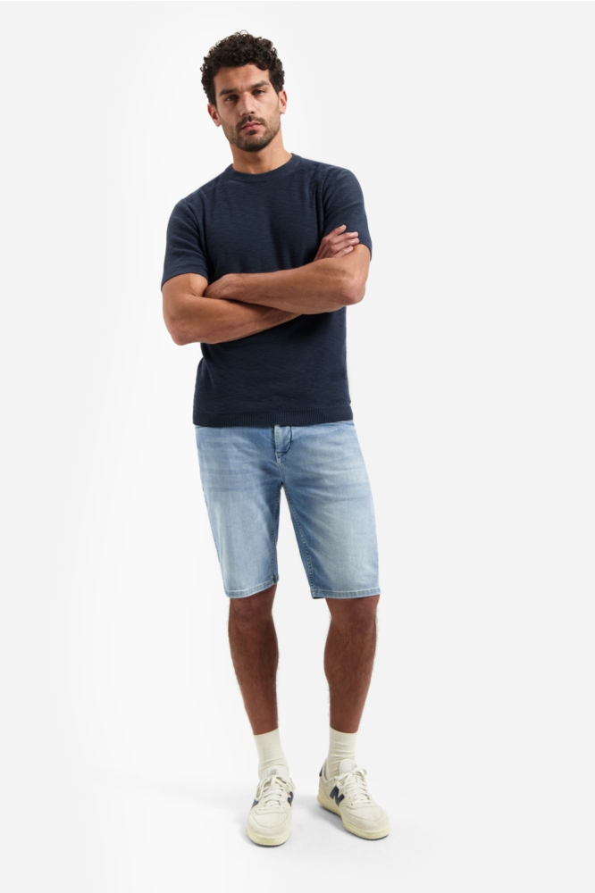 NO-EXCESS blauwe heren t-shirt | Model