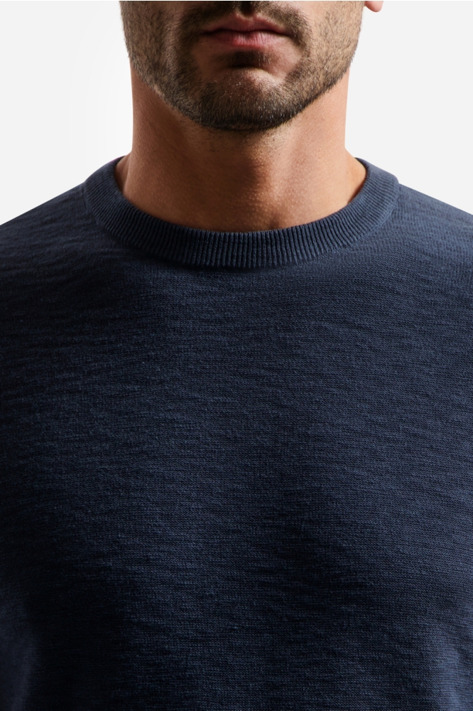 NO-EXCESS blauwe heren t-shirt | Close up