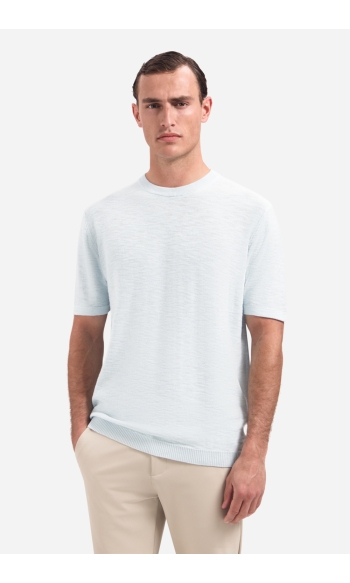 GEBREID SLUB T SHIRT 31240262SN 134 SKY