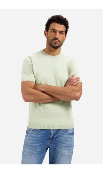 GEBREID T SHIRT 31220293SN 050 GROEN