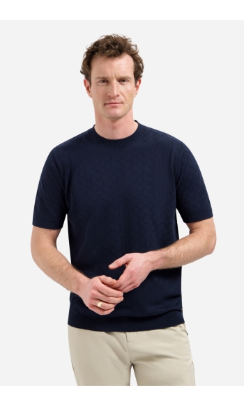 GEBREID T SHIRT MET STRUCTUUR 31240359 078 NIGHT
