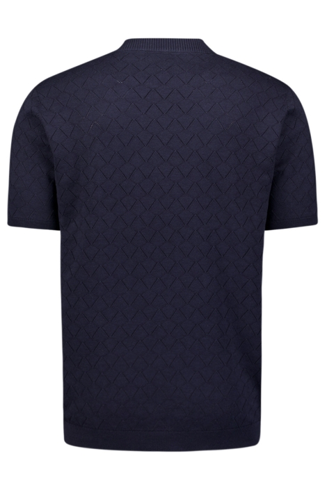 NO-EXCESS blauwe heren t-shirt | Achteraanzicht