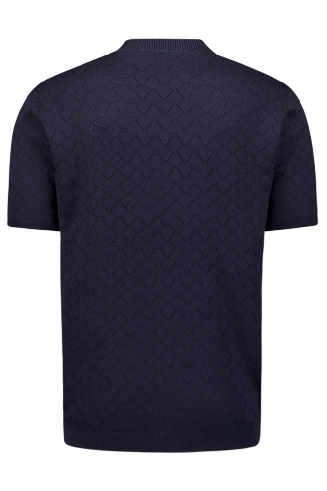 NO-EXCESS blauwe heren t-shirt | Achteraanzicht