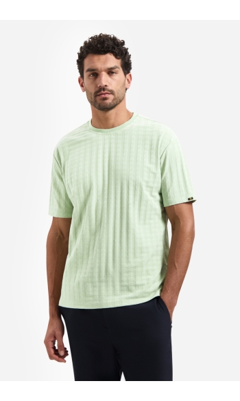 EFFEN T SHIRT MET RELIEFSTRUCTUUR 31320331 050 GROEN