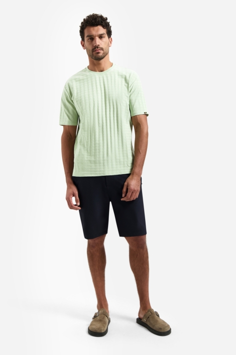 NO-EXCESS groene heren t-shirt | Model