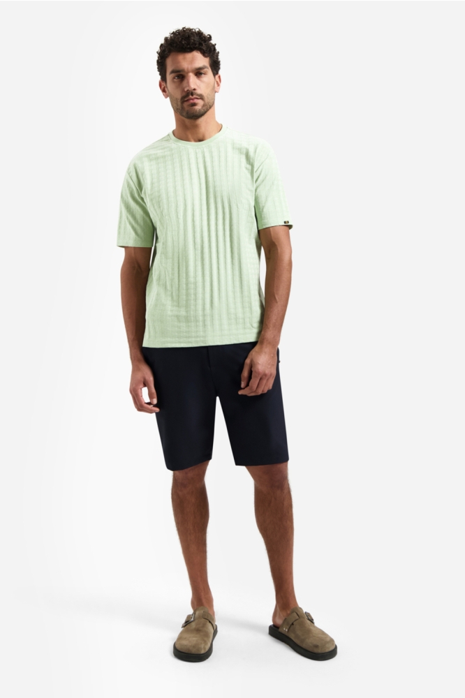NO-EXCESS groene heren t-shirt | Model
