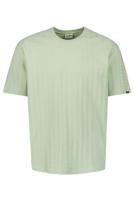 NO-EXCESS groene heren t-shirt | Vooraanzicht