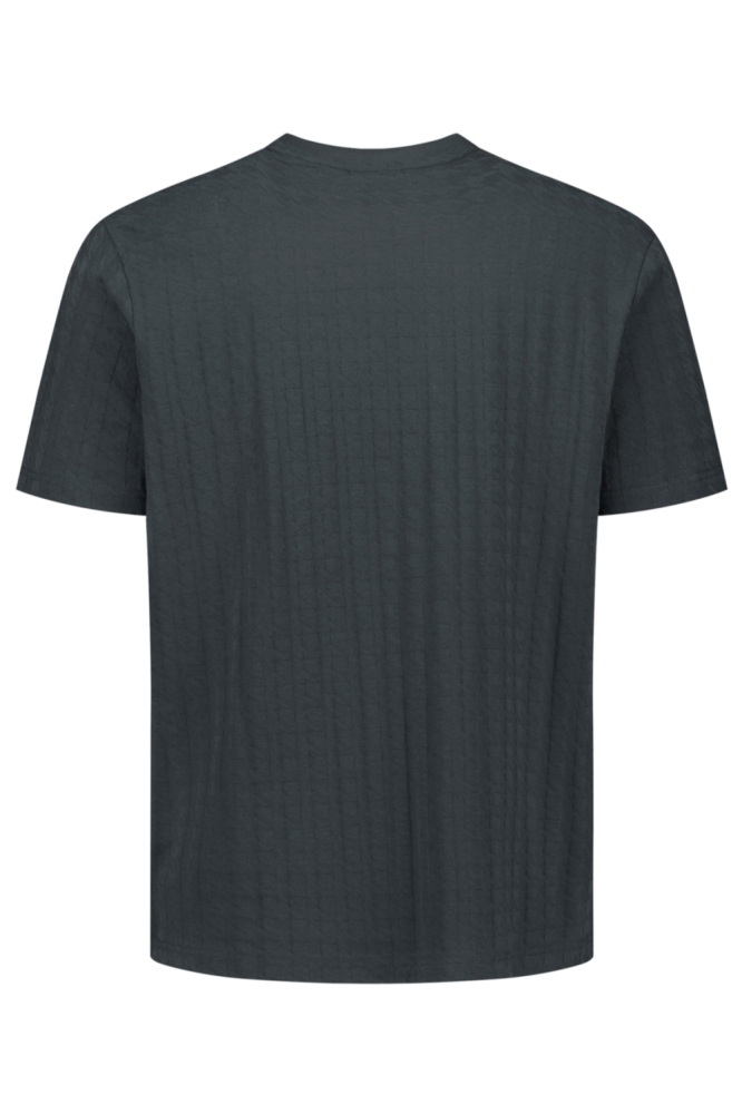NO-EXCESS groene heren t-shirt | Achteraanzicht