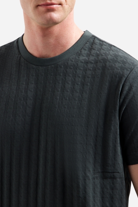 NO-EXCESS groene heren t-shirt | Close up